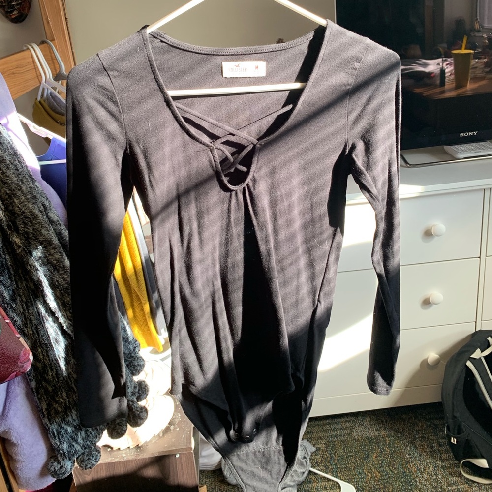 Medium black Hollister bodysuit